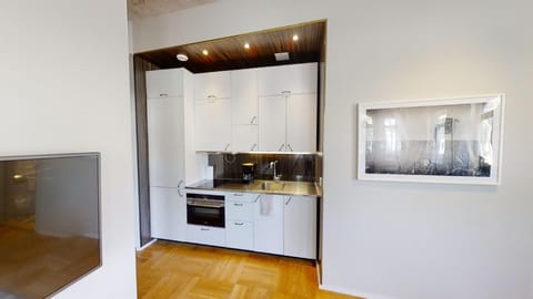 Apartment, 1 Bedroom, Kitchenette | Private kitchen | Full-size fridge, microwave, stovetop, toaster