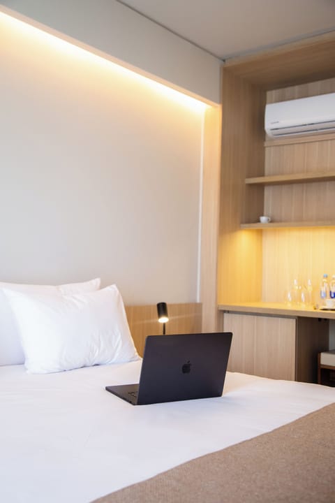 Panoramic Double Room, Balcony, City View | In-room safe, desk, free WiFi