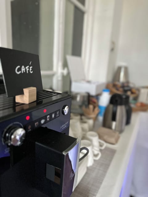 Daily self-serve breakfast (EUR 18 per person)