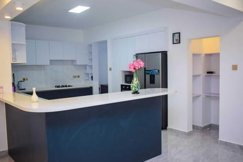 Family Apartment, Balcony, City View | Private kitchen | Fridge, microwave, cookware/dishes/utensils, dining tables