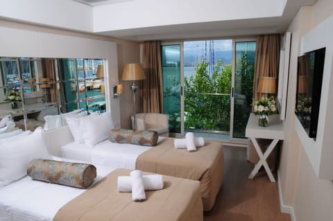 Standard Room, Sea View | Minibar, in-room safe, soundproofing, rollaway beds