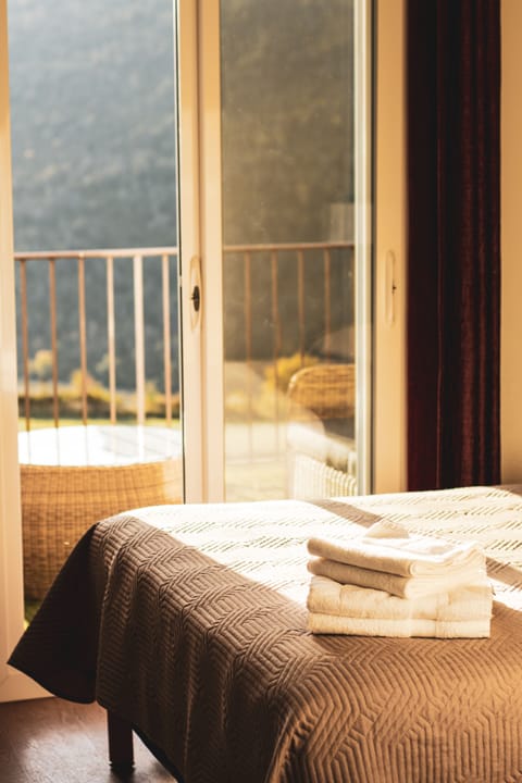 Superior Triple Room, Multiple Beds, Terrace, Pool View | In-room safe, blackout drapes, free WiFi, bed sheets