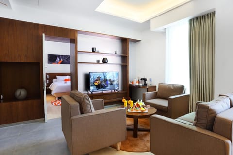 Blissful Suite | Living area | 42-inch Smart TV with digital channels