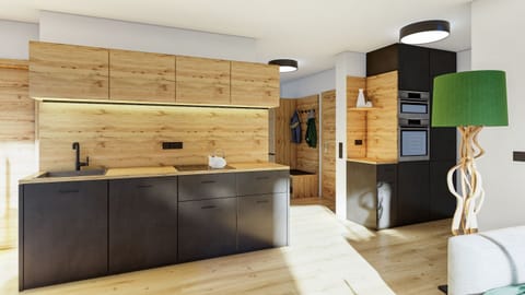 Comfort Apartment, 3 Bedrooms | Private kitchen | Fridge, microwave, oven, dishwasher