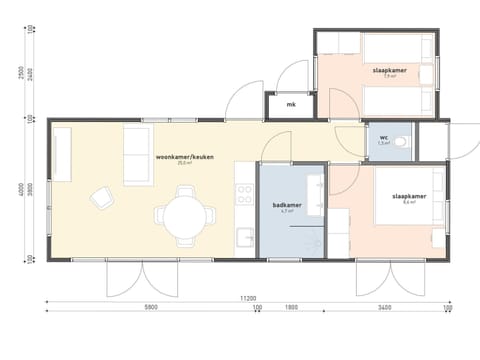 Classic Chalet, 2 Bedrooms | Floor plan