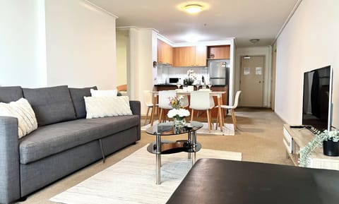 Superior Apartment, 3 Bedrooms, Non Smoking, City View | Living area | 42-inch flat-screen TV with cable channels, Netflix, streaming services