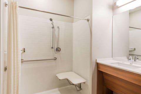 Room, 2 Queen Beds, Accessible, Non Smoking (Mobility/Hearing Accessible) | Bathroom | Combined shower/tub, free toiletries, hair dryer, towels