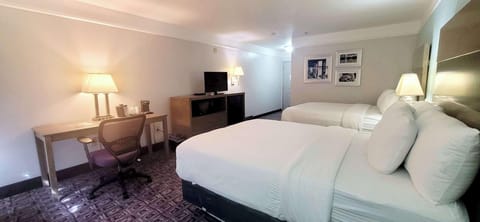 Premium bedding, down comforters, pillowtop beds, desk