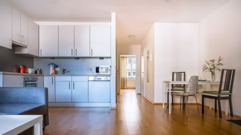 Deluxe Apartment, 1 Bedroom (29 Augusta) | Private kitchen | Full-size fridge, oven, stovetop, dishwasher