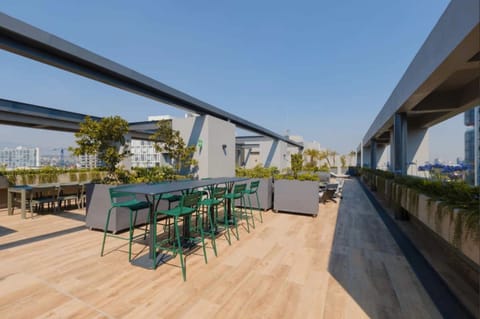 Luxury Apartment, City View | Terrace/patio