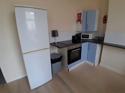 Apartment | Private kitchen | Fridge, microwave, oven, stovetop