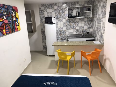 Studio | Private kitchen | Fridge, microwave