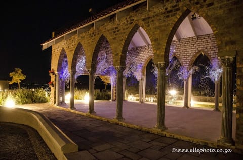 Outdoor wedding area