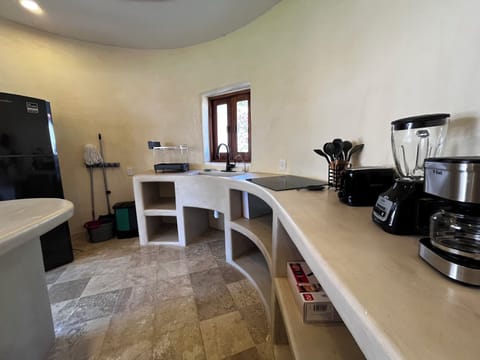 Family Apartment, Garden View | Private kitchen | Fridge, stovetop, cookware/dishes/utensils