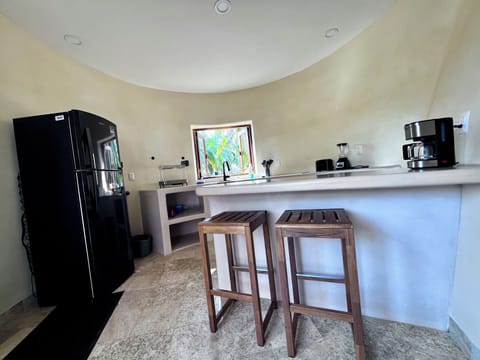 Luxury Apartment, Garden View | Private kitchen | Fridge, stovetop, cookware/dishes/utensils