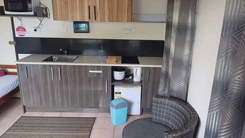 Deluxe Apartment, Ocean View | Private kitchen | Mini-fridge, microwave, oven, cookware/dishes/utensils