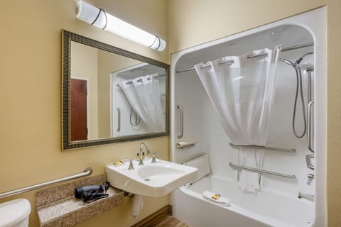 Standard Room, 1 King Bed, Accessible, Non Smoking (Bathtub) | Bathroom | Free toiletries, hair dryer, towels