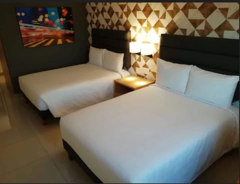 Executive Double Room, 2 Double Beds | Free WiFi, bed sheets