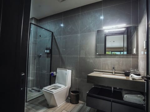 Deluxe Twin Room, Balcony, City View | Bathroom | Shower, free toiletries, towels, shampoo