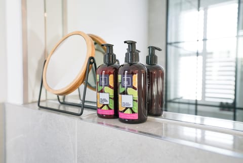 Basic Twin Room | Bathroom | Shower, hair dryer, towels, soap