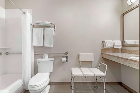 Standard Room, 1 Queen Bed, Accessible, Bathtub (Bathtub) | Bathroom | Bathtub, free toiletries, hair dryer, towels