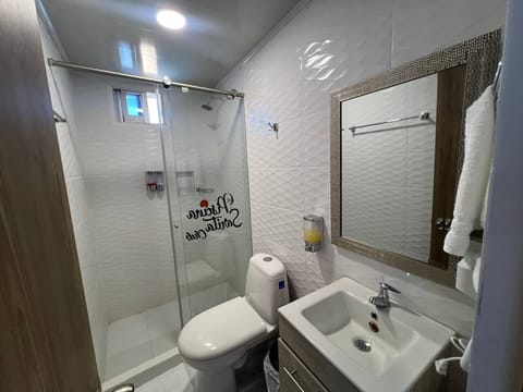 Classic Room, Pool View | Bathroom | Hair dryer, towels, soap, toilet paper