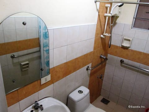 Double Room | Bathroom | Shower, free toiletries, towels