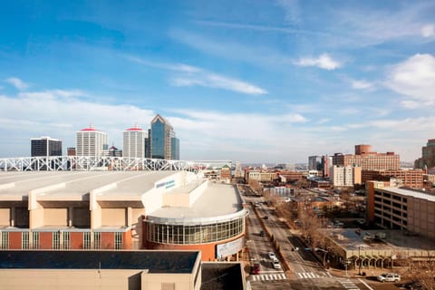 Premium bedding, down comforters, pillowtop beds, in-room safe