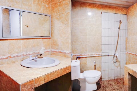 Deluxe Double Room | Bathroom | Shower, towels, soap, shampoo