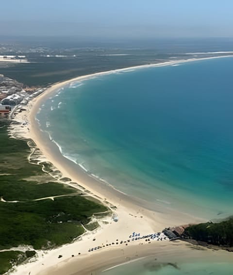 Beach nearby, white sand