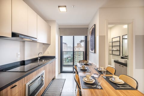 Basic Apartment | Private kitchen | Microwave, oven, espresso maker, electric kettle