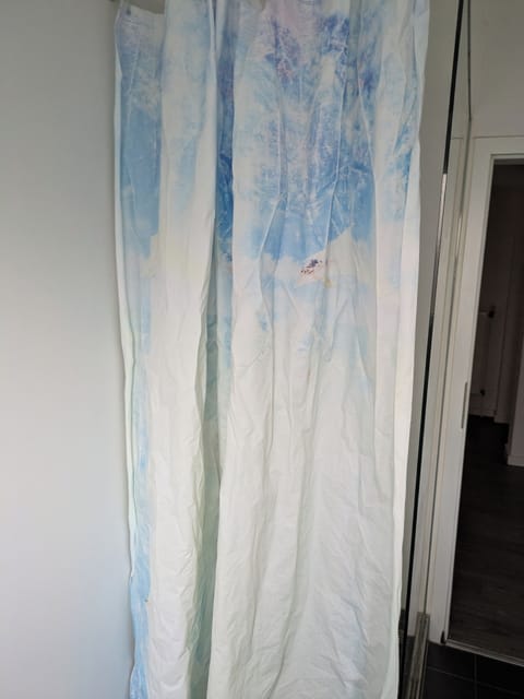 Shower, heated floors, towels, toilet paper