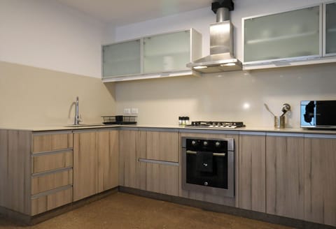 Deluxe Apartment, City View | Private kitchen