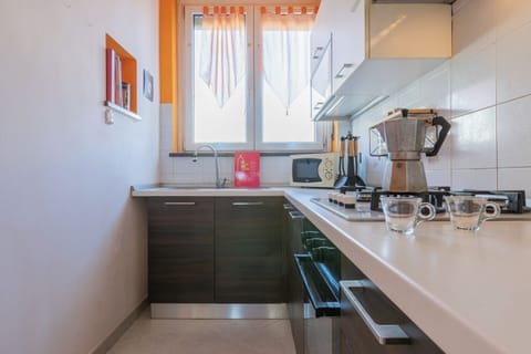 Apartment, Balcony | Private kitchen | Espresso maker, electric kettle