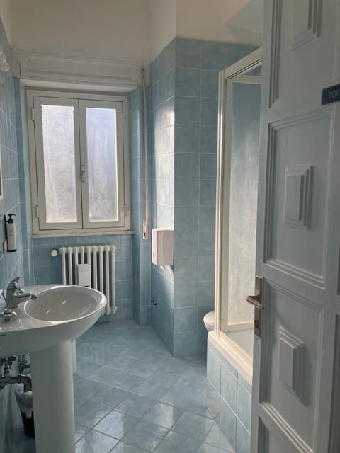 Combined shower/tub, eco-friendly toiletries, bidet, towels