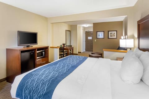 Suite, 1 King Bed with Sofa bed, Non Smoking | Premium bedding, down comforters, in-room safe, desk