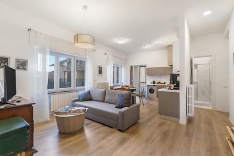 Family Apartment, 2 Bedrooms, Mountainside (Gaia on Stresa Hill) | Living area | 21-inch flat-screen TV with digital channels