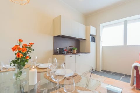 Apartment (1 Bedroom) | Private kitchenette | Oven, espresso maker, electric kettle, highchair