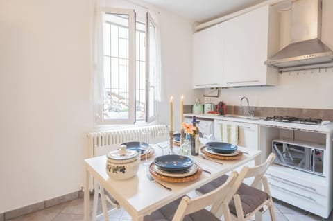 Apartment (1 Bedroom) | Private kitchenette | Microwave, espresso maker, electric kettle, highchair