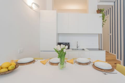 Apartment (1 Bedroom) | Private kitchenette | Microwave, espresso maker, electric kettle, highchair
