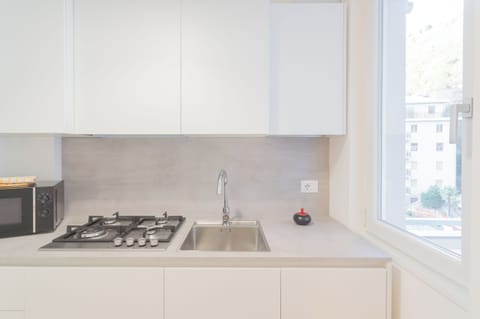 Apartment (1 Bedroom) | Private kitchen | Fridge, microwave, espresso maker, electric kettle