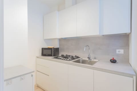 Apartment (1 Bedroom) | Private kitchen | Fridge, microwave, espresso maker, electric kettle