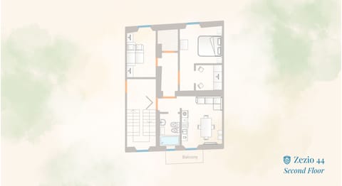 Apartment (2 Bedrooms) | Floor plan