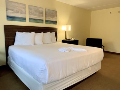 Deluxe Room, 1 King Bed | Hypo-allergenic bedding, pillowtop beds, desk, blackout drapes