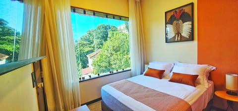 Deluxe Double Room, Mountain View | Hypo-allergenic bedding, in-room safe, individually decorated