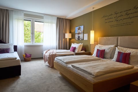 Family Room | Premium bedding, pillowtop beds, minibar, in-room safe