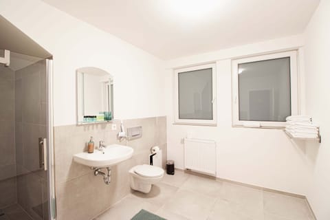 Business Double Room, 1 Bedroom, Non Smoking, Air conditioning | Bathroom | Shower, hair dryer, towels, soap