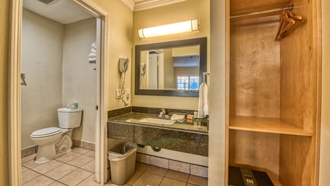 Superior Room, 2 Queen Beds | Bathroom | Combined shower/tub, hair dryer, towels