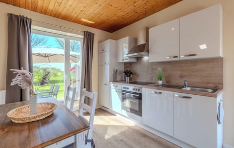 Standard Apartment, Garden View | Private kitchen | Full-size fridge, microwave, oven, stovetop