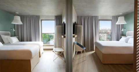 Classic Room including self-service snacks and drinks at the Club | In-room safe, desk, laptop workspace, blackout drapes